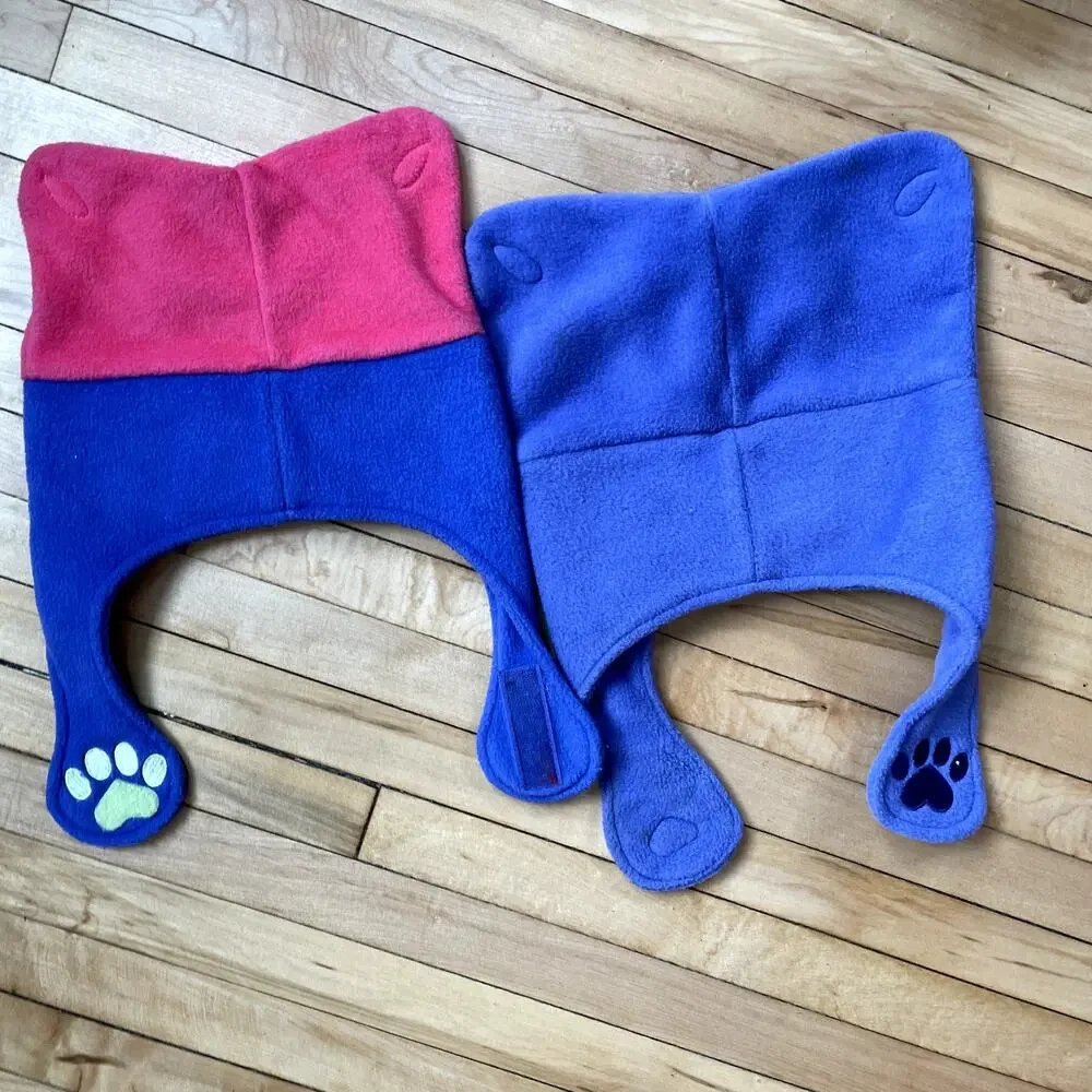 Columbia set of two kids winter beanie hat‎ closure puppy paw toddler OS